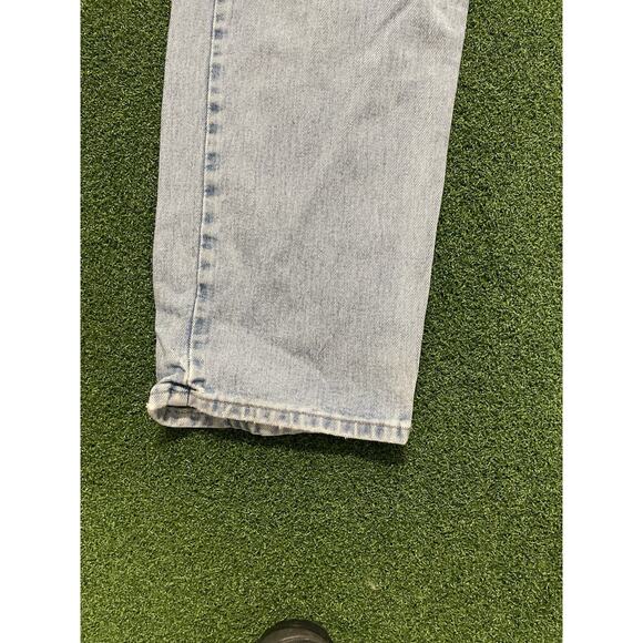 Wrangler Jeans 36x34 Regular STRAIGHT LEG Casual Denim Cotton JEAN Men BLUE - Picture 2 of 8